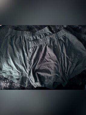 Goodfellow & Co Black Cotton Boxers with Button Fly